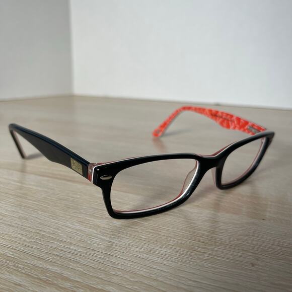 Ray-Ban RB5206 2479 Eyeglasses Red w/ Logo Inside Frames Only 52-18-140 - Picture 1 of 9